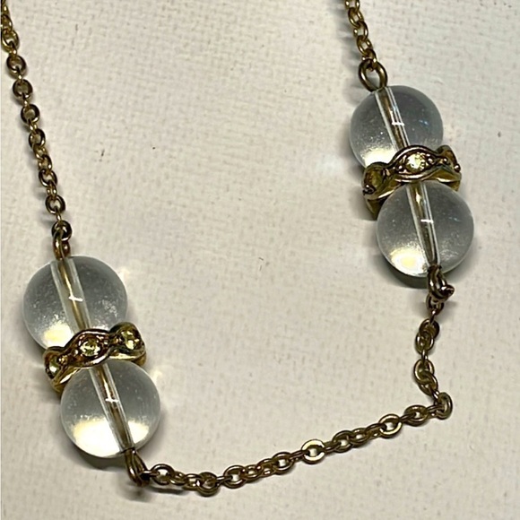 🌼 Adorable J. Crew Vintage Black Ribbon Bow Necklace RARE - Picture 3 of 7